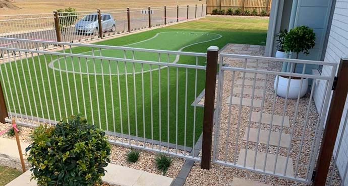 An example of our fencing and landscaping
